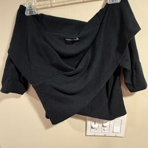 Abercrombie Black Off-Shoulder Top